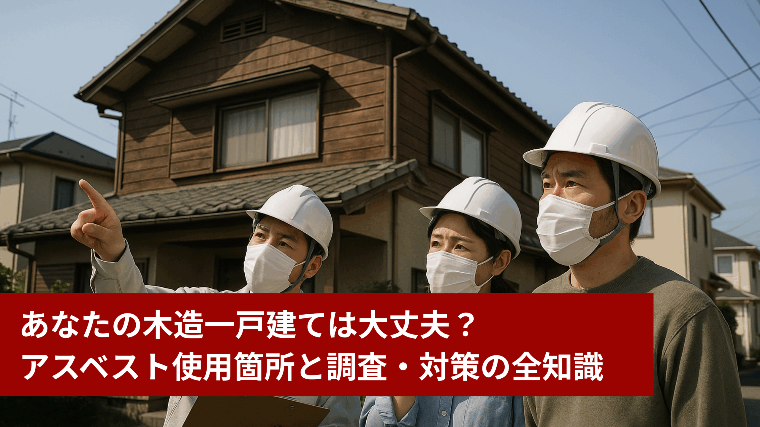 あなたの木造一戸建ては大丈夫？アスベスト使用箇所と調査・対策の全知識